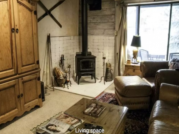 Mountain & Creek Views from this Two Bedroom Ski Condo